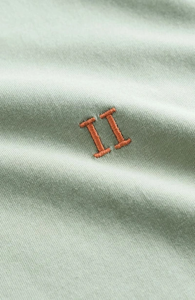 Shop Les Deux Nørregaard T-shirt In Neutral Green Melange/ Orange