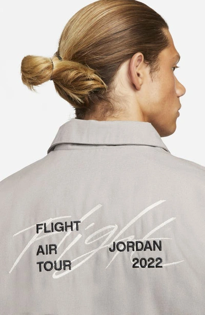 Shop Jordan Flight Heritage Reversible Jacket In Enigma Stone/ Light Brown