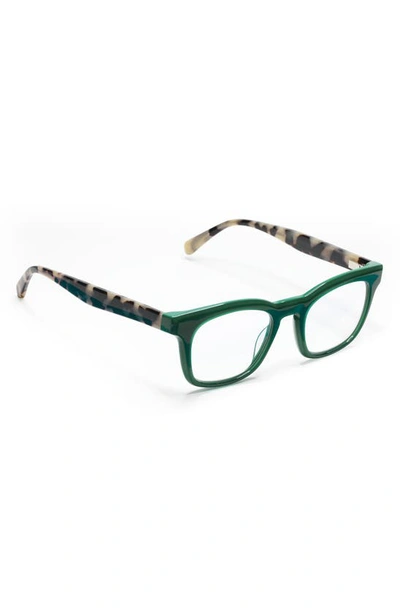 Shop Eyebobs Humble Narrator 50mm Reading Glasses In Green/ Multi / Clear