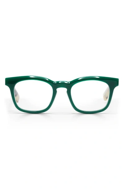 Shop Eyebobs Humble Narrator 50mm Reading Glasses In Green/ Multi / Clear