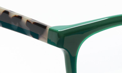 Shop Eyebobs Humble Narrator 50mm Reading Glasses In Green/ Multi / Clear