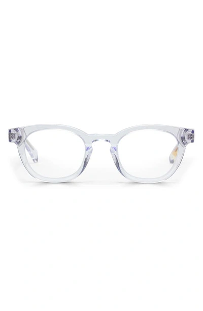 Shop Eyebobs Waylaid 46mm Blue Light Blocking Glasses In Crystal / Clear