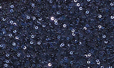 La Femme Sequin Trumpet Gown In Navy