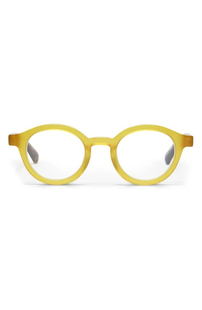 Shop Eyebobs Tv Party 44mm Reading Glasses In Yellow/ Multi/ Clear