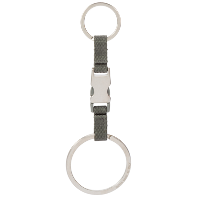 Shop Prada Men's Keychain Keyring   Luna Rossa In Grey