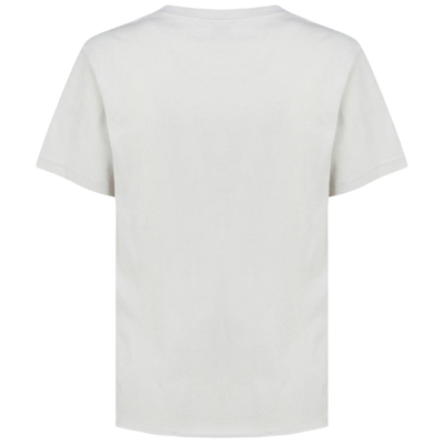 Shop Saint Laurent Women's T-shirt Short Sleeve Crew Neck Round  Rive Gauche In White