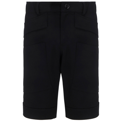 Shop Burberry Men's Shorts Bermuda In Black