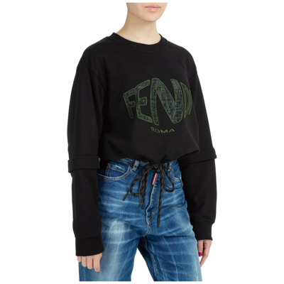 Shop Fendi Women's Sweatshirt In Black