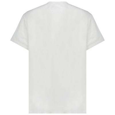 Shop Maison Margiela Men's Short Sleeve T-shirt Crew Neckline Jumper In White