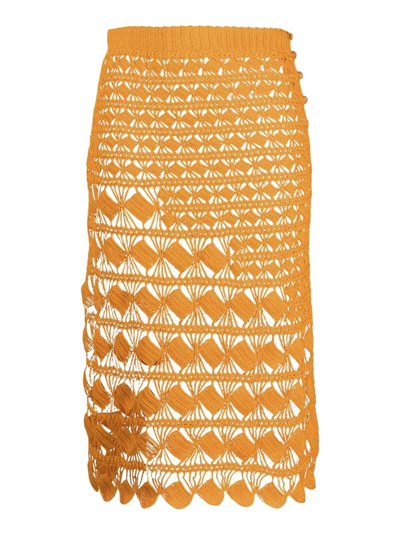 Shop Acne Studios Women's Skirts -  - In Orange Cotton