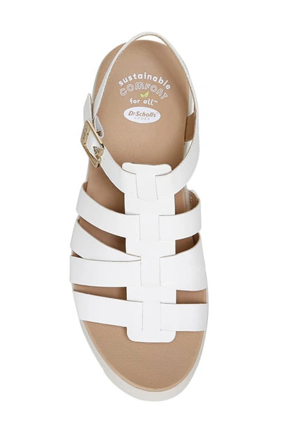 Shop Dr. Scholl's Check It Out Wedge Sandal In White
