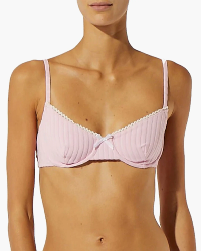 Shop Solid & Striped Women's The Daphne Bikini Top In Cotton Candy