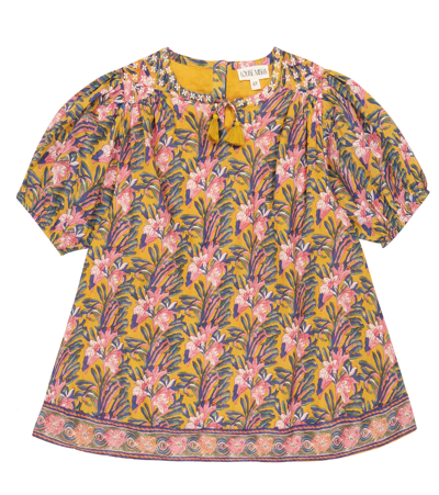 Louise Misha Eugenie Floral Cotton Dress In Honey Flowers