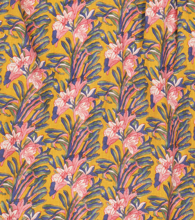 Louise Misha Eugenie Floral Cotton Dress In Honey Flowers