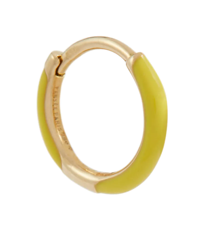Shop Persée 18kt Gold Single Hoop Earring In Yellow