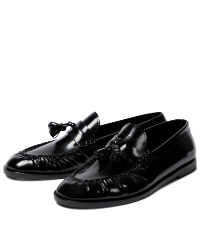 Shop The Row Patent Leather Loafers In Black