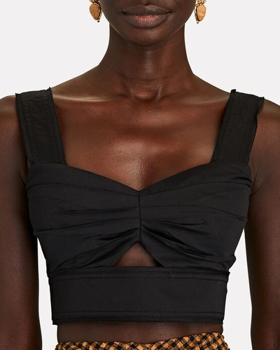 Shop Aje Recurrence Bustier Top In Black