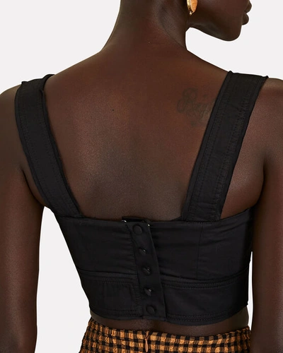 Shop Aje Recurrence Bustier Top In Black