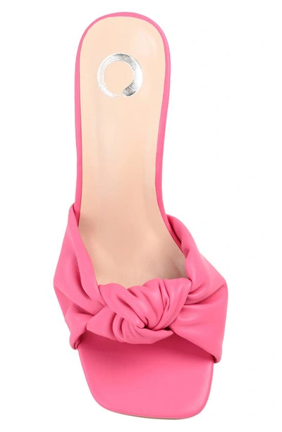 Shop Journee Collection Diorra Knotted Sandal In Pink