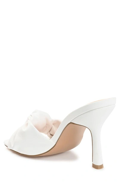 Shop Journee Collection Diorra Knotted Sandal In White
