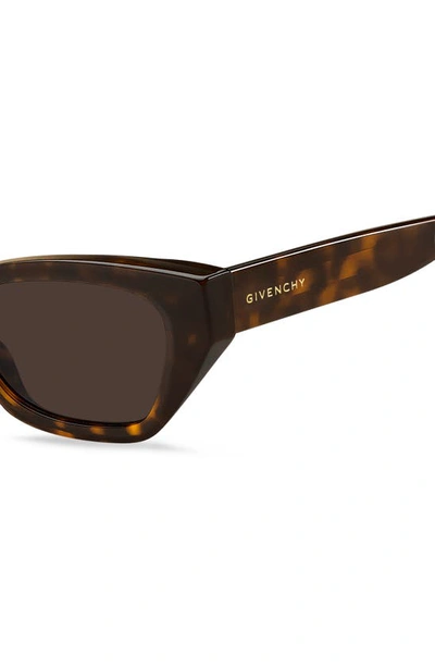 Shop Givenchy 52mm Cat Eye Sunglasses In Havana / Brown