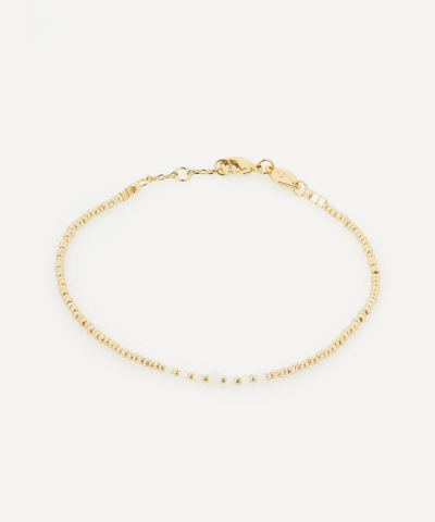 Shop Anni Lu Gold-plated Bead And Gem Bracelet In White