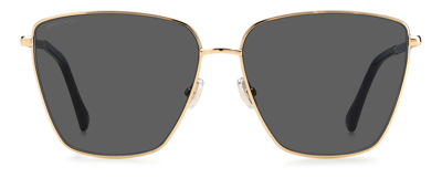 Shop Jimmy Choo Lavi/s Ir 02m2 Oversized Square Sunglasses In Grey