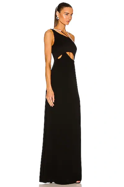 Shop Givenchy One Shoulder Gown In Black