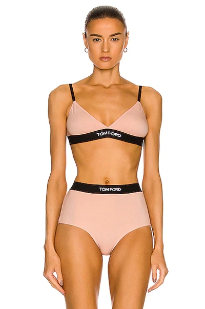 Shop Tom Ford Signature  Bra In Vintage Nude