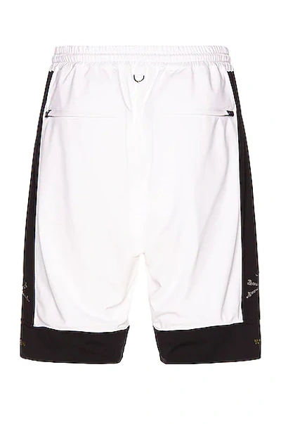 Shop Mastermind Japan 2 Color Basket Shorts In White & Black