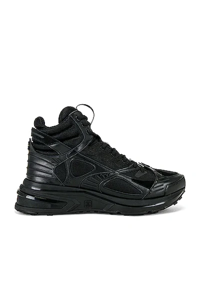 Shop Givenchy Giv 1 Tr High-top Runner In Black