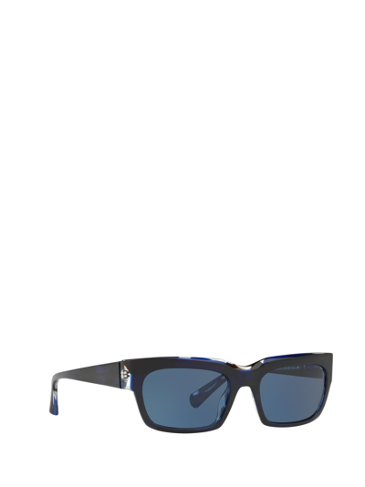 Shop Alain Mikli Sunglasses In Top Blue / Wires Blu