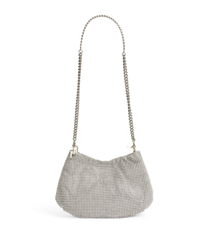 Shop Rosantica Embellished Alba Shoulder Bag In Silver