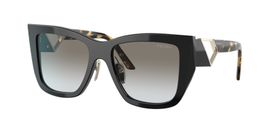 Shop Prada Woman Sunglass Pr 21ys In Grey Gradient