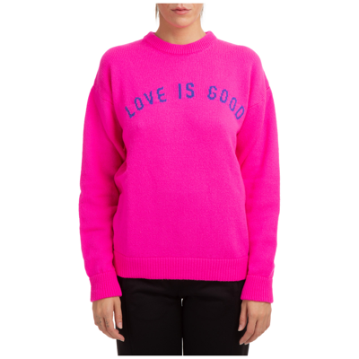 Shop Ireneisgood Women's Jumper Sweater Crew Neck Round In Pink