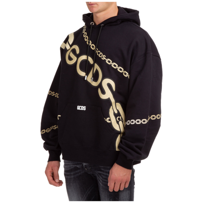 Shop Gcds Men's Hoodie Sweatshirt Sweat In Black