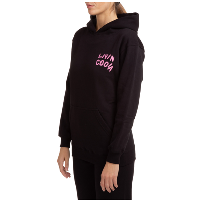 Shop Livincool Women's Sweatshirt Hood Hoodie In Black