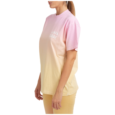 Shop Livincool Women's T-shirt Short Sleeve Crew Neck Round In Pink