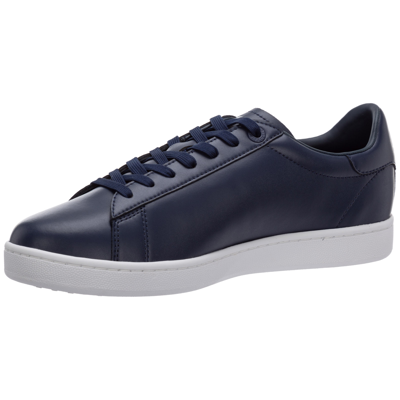 Shop Ea7 Men's Shoes Leather Trainers Sneakers  Classic Cc In Blue