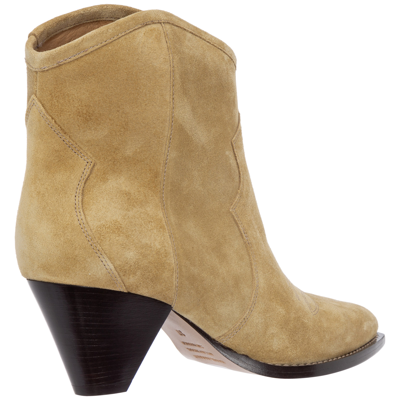 Shop Isabel Marant Women's Suede Heel'ankle Boots Booties  Darizo In Brown