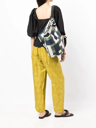 Muller Of Yoshiokubo A-maze Large Tote Bag In Blue