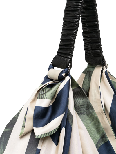 Muller Of Yoshiokubo A-maze Large Tote Bag In Blue