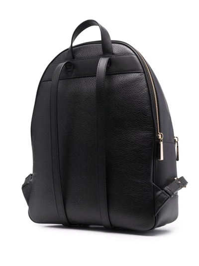 Shop Michael Michael Kors Brooklyn Large Faux Leather Backpack In Schwarz