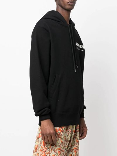 Shop Ambush Wksp Logo-print Hoodie In Schwarz