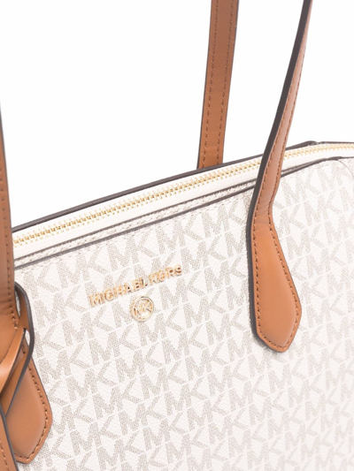 Michael Michael Kors Marilyn Medium Logo Tote Bag In Nude