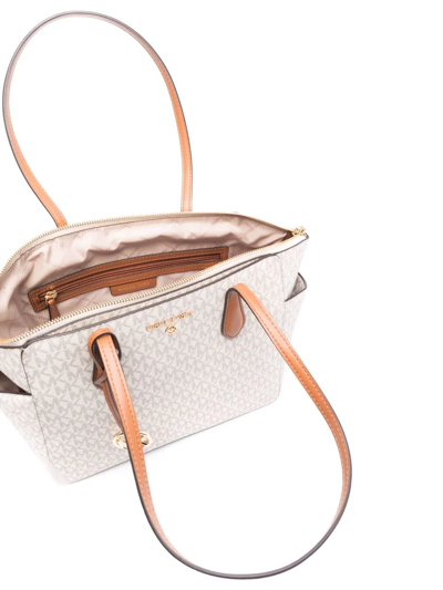 Michael Michael Kors Marilyn Medium Logo Tote Bag In Nude