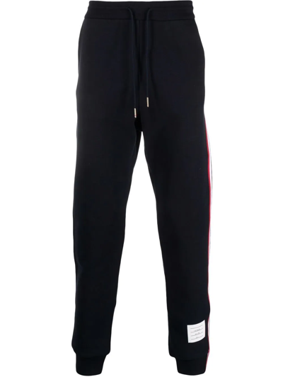 Thom Browne Rwb Stripe Loopback Sweatpants In Blau