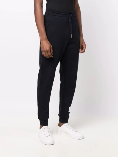 Thom Browne Rwb Stripe Loopback Sweatpants In Blau