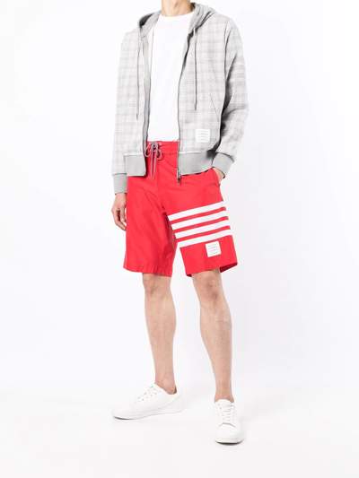 Thom Browne 4-bar Swim Tech Board Short In Rot