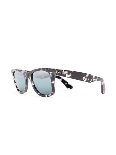 Ray Ban Tortoiseshell Wayfarer Sunglasses In Schwarz